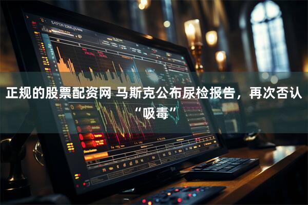 正规的股票配资网 马斯克公布尿检报告，再次否认“吸毒”